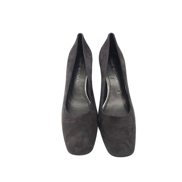 Stuart Weitzman Women's Suede Heels Gray Size 8.5 - Picture 1 of 10
